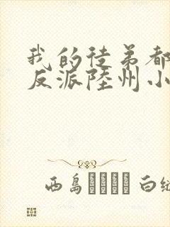 我的徒弟都是大反派陆州小说电子书封面