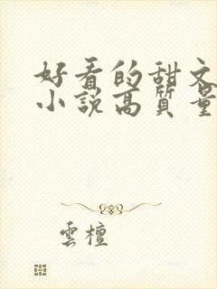 好看的甜文言情小说高质量文笔好封面