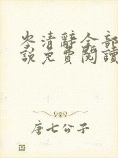 岑清辞全部的小说免费阅读