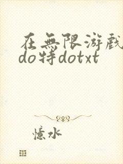 在无限游戏大里do特dotxt