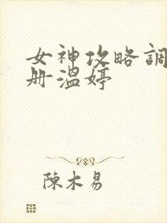 女神攻略调教手册温婷