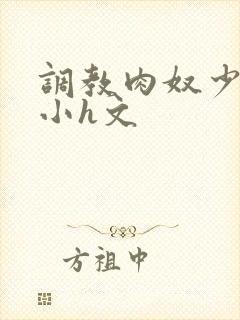 调教肉奴少司缘小h文