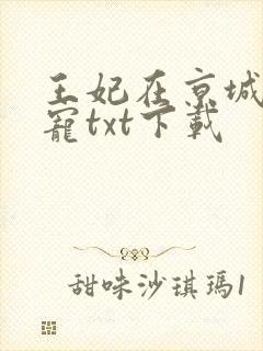 王妃在京城当团宠txt下载