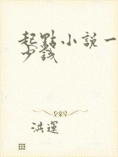 起点小说一章多少钱封面