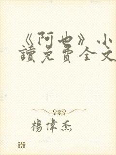 《阿也》小说阅读免费全文