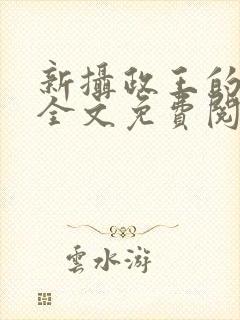 新摄政王的冷妃全文免费阅读封面