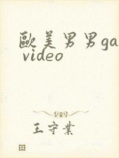 欧美男男gay video