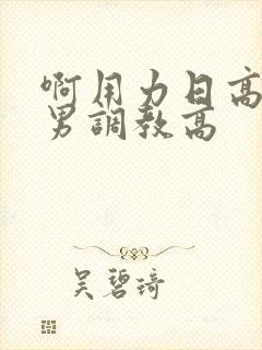 啊用力日高h男男调教高