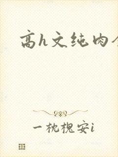 高h文纯肉全肉