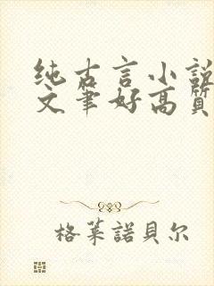 纯古言小说推荐文笔好高质量封面