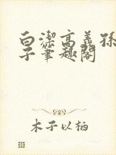 白洁高义孙倩东子笔趣阁