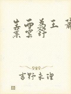 生而为王 萧阳叶云舒