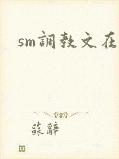sm调教文在线