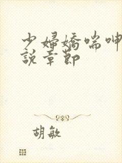 少妇娇喘呻吟小说章节封面