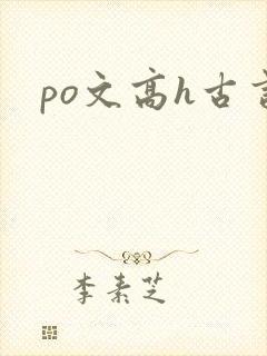po文高h古言封面