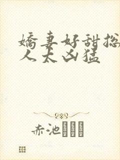 娇妻好甜总裁大人太凶猛