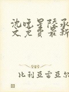 沈晚星陆承渊全文免费最新章节阅读封面