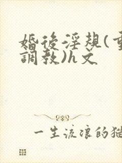 婚后淫规(重口调教)h文