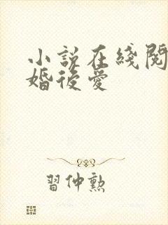 小说在线阅读先婚后爱封面