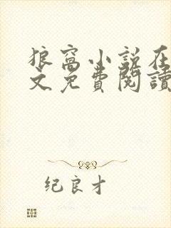 狼窝小说在线全文免费阅读笔趣