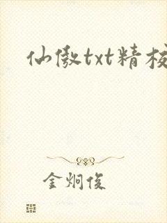仙傲txt精校