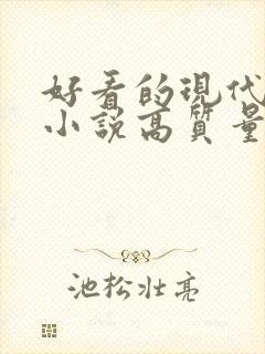 好看的现代言情小说高质量