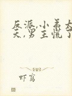 反派,小弟太逆天,男主慌了封面