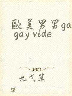 欧美男男gay gay vide封面