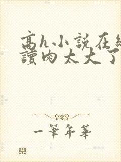 高h小说在线阅读肉太大了高h