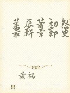 叶辰萧初然小说最新章节更新