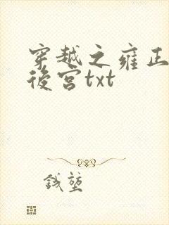 穿越之雍正极品后宫txt