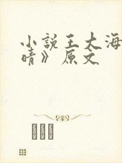 小说王大海《芷晴》原文