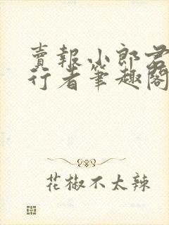 卖报小郎君灵境行者笔趣阁