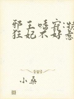 邪王嗜宠:特工狂妃不好惹封面