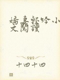 娇妻轻吟小说全文阅读