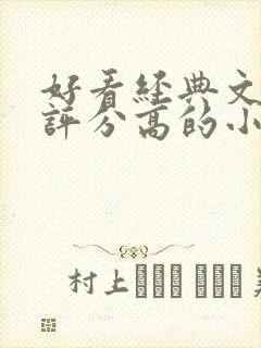 好看经典文笔好评分高的小说封面