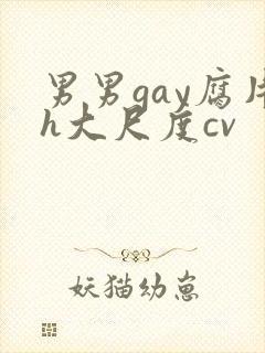 男男gay腐片h大尺度cv