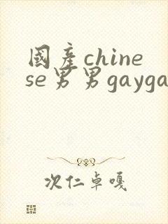 国产chinese男男gaygay网