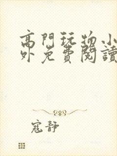 高门玩物小说番外免费阅读