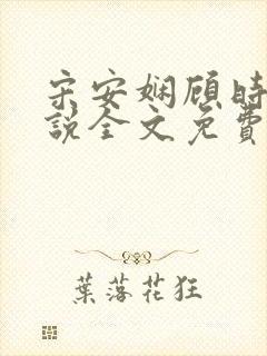 宋安娴顾时骏小说全文免费阅读