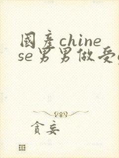 国产chinese男男做受gay网站封面