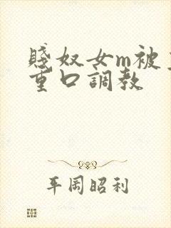 贱奴女m被主人重口调教封面