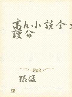 高h小说全文阅读公