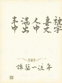 丰满人妻被连续中出中文字幕