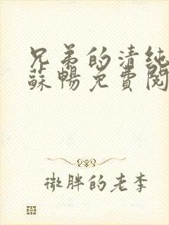 兄弟的清纯女友苏畅免费阅读小说最