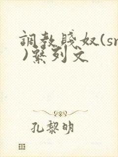 调教贱奴(sm )系列文封面