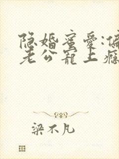 隐婚蜜爱:偏执老公宠上瘾 小说