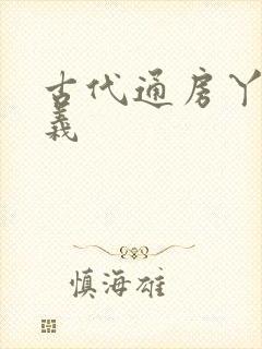 古代通房丫鬟意义封面