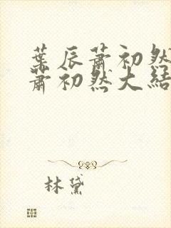 叶辰萧初然叶辰萧初然大结局