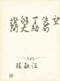 攒够了失望就离开大结局封面